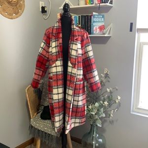 NWOT! Old navy plaid coat